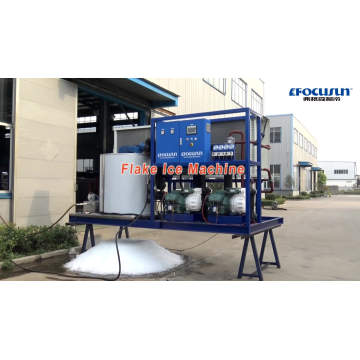 Seawater Land Use Small Capacity 5 Ton Flake Ice Making Machine with High Quality